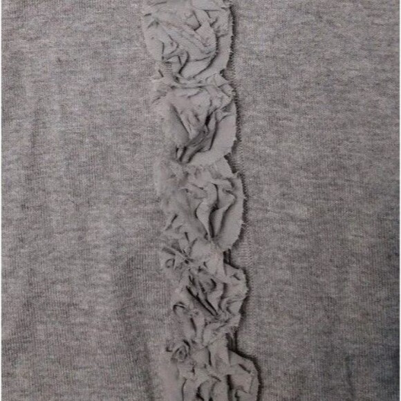 Talbots Long Sleeve V-neck Raised Floral Sweater Snap-up Front Size Lp Women's.. - Picture 7 of 9